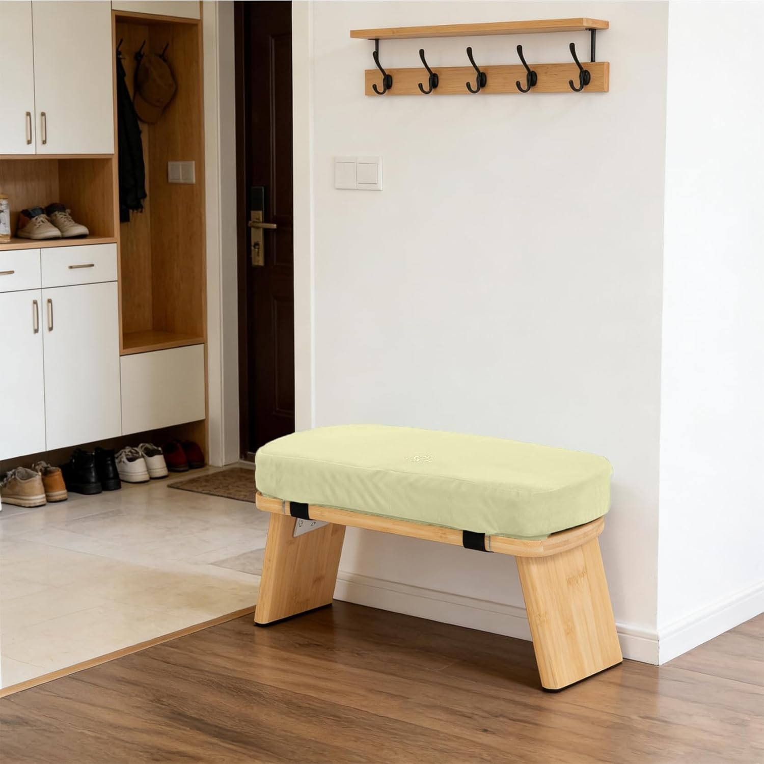 Meditation Bench Bamboo Meditation Stool Folding Kneeling Meditation Bench stool