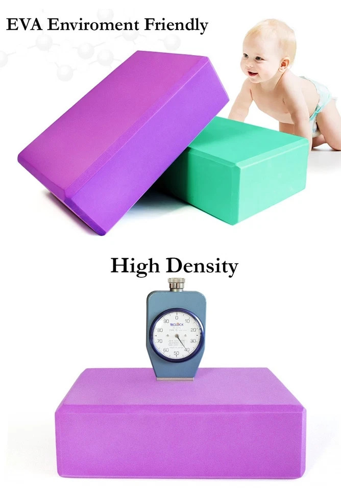 DH Yoga Block Brick Foam Sport Health Home Exercise Gym Tools 2pcs Pack