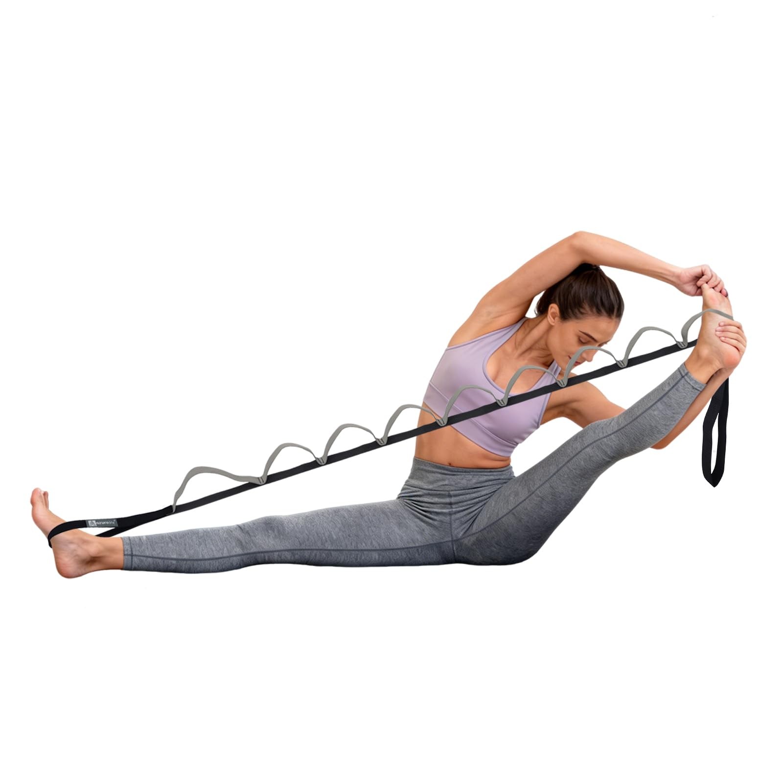 Half-Elastic Stretch Straps with 11 Loops, Stretching Strap for Physical Ther…