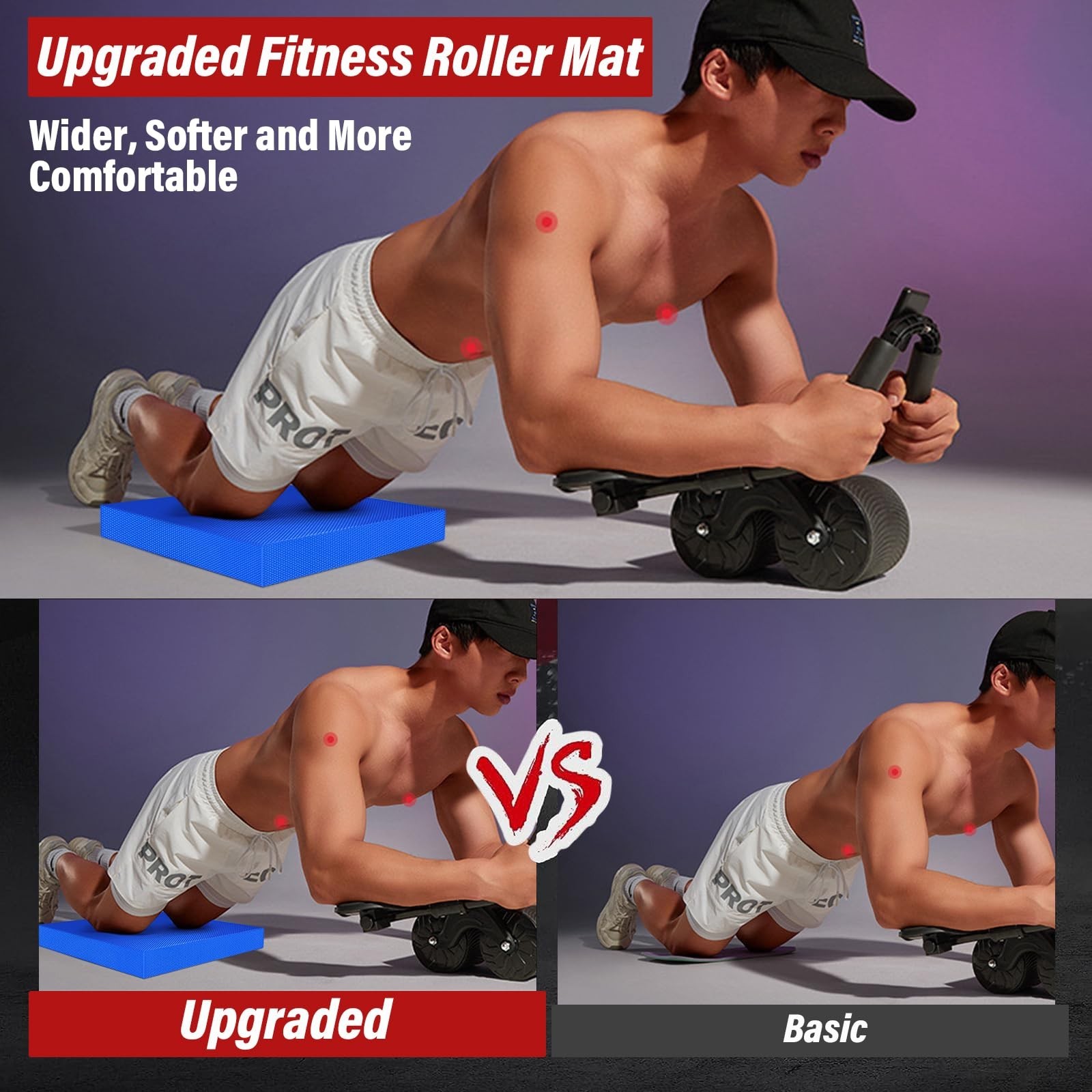 Balance Pad- Foam Balance Pad for Workout, Non-Slip & Water-Resistant Stabili…