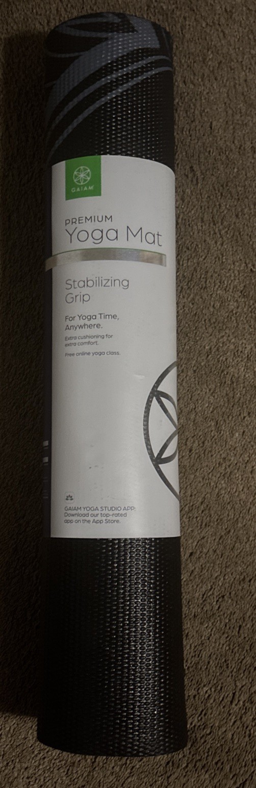 GAIAM Premium Yoga Mat for Exercise, Fitness & Pilates 5MM