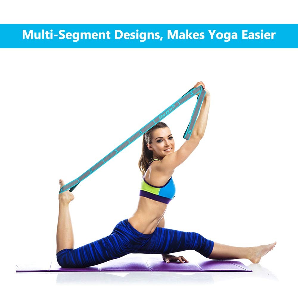 Stretch Strap, Elastic Yoga Stretching Strap, Multi-Loop for Physical Therapy