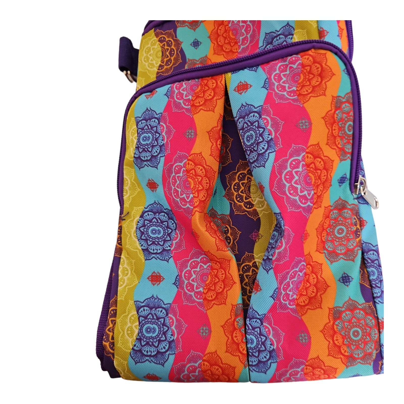Hand & Helper Yoga Mat Bag Multicolor Pockets Water Bottle Mesh Pockets READ