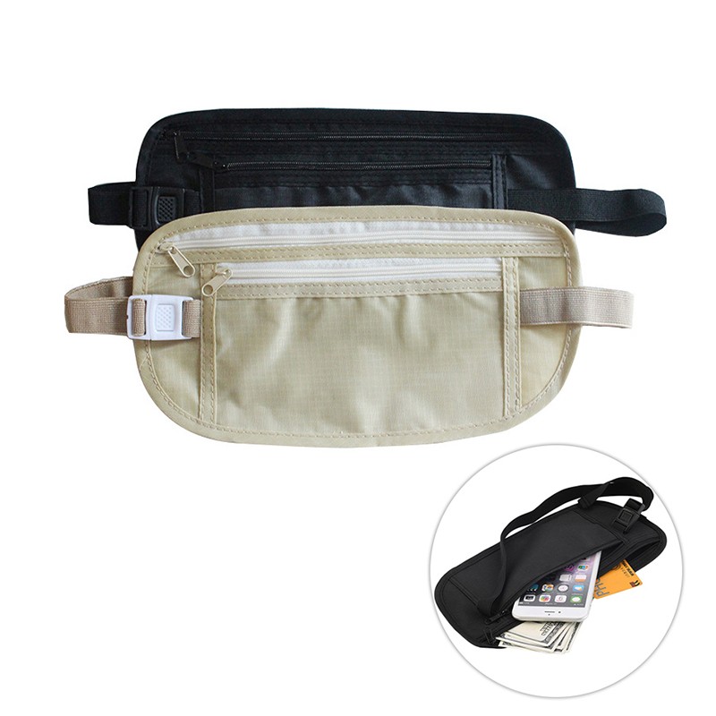 Invisible Travel Waist Packs Pouch for Passport Money Belt Bag Hidden Security