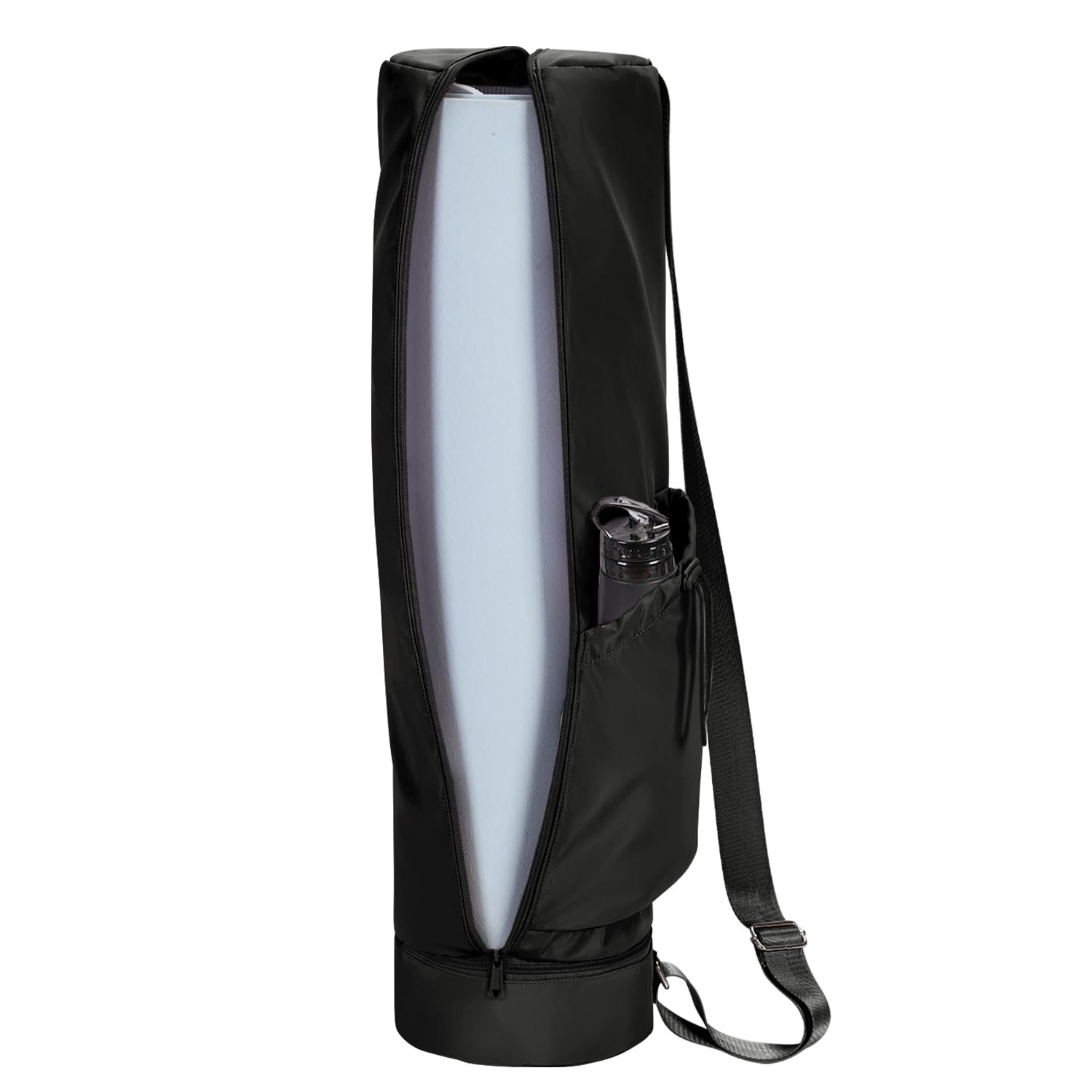 Yoga Mat Bag Full Zip Cargo Yoga Mat Carrier Bag with Drawstring Water Bottle…