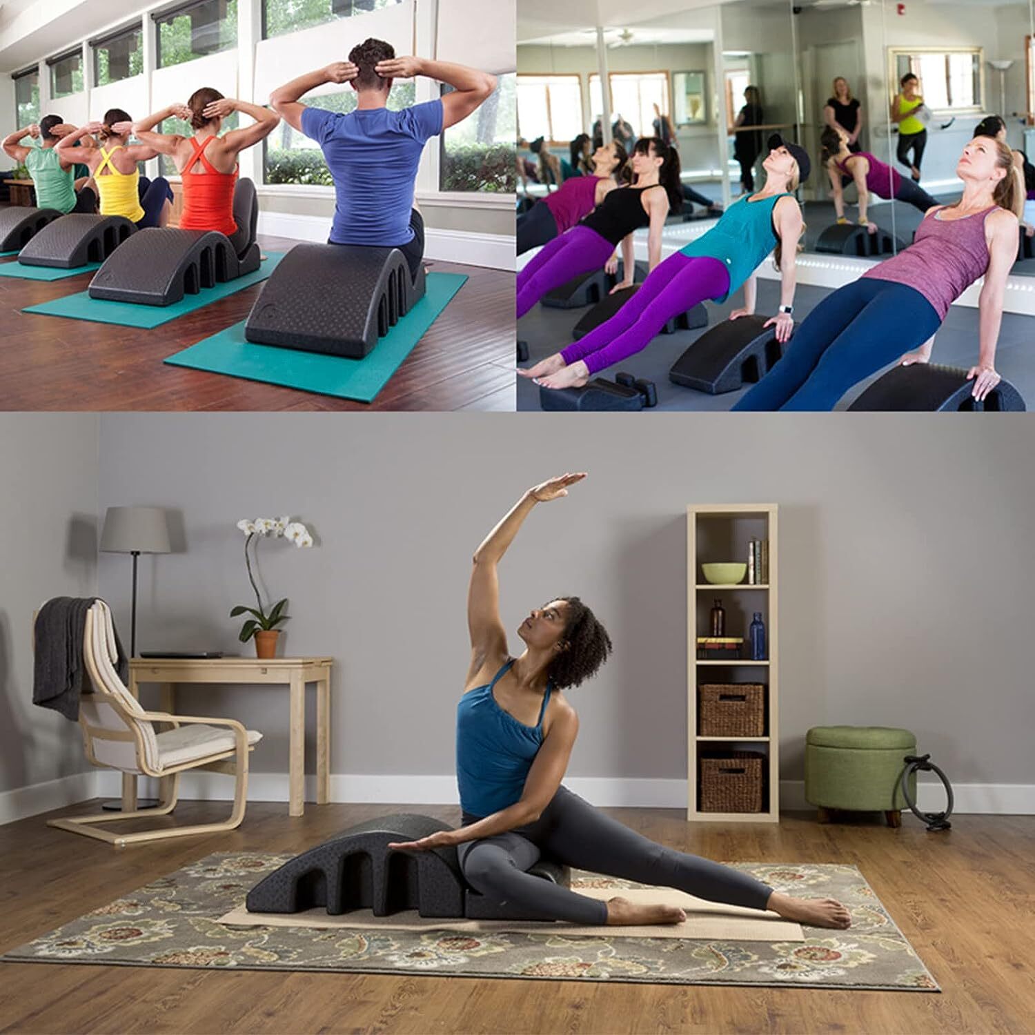 Pilates Spine Corrector Barrel Home Gym Fitness Yoga Training Accessories