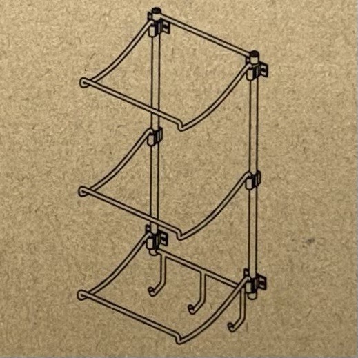 Wall-Mounted Yoga Mat Holder Storage Rack for Foam Rollers and Blocks