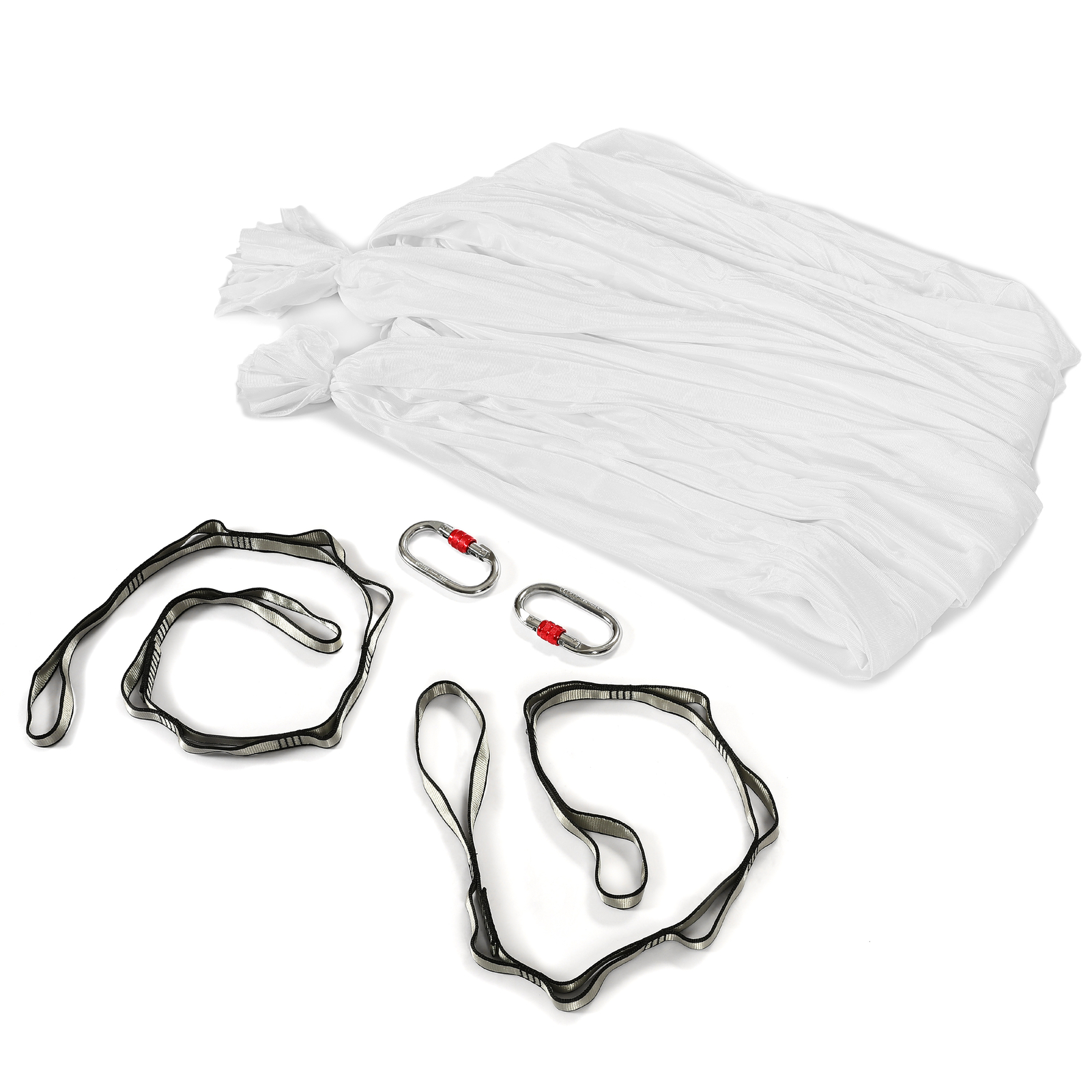 Aerial Stand Portable Aerial Rig Frame Yoga Swing Bar w/20Ft White Aerial Silk