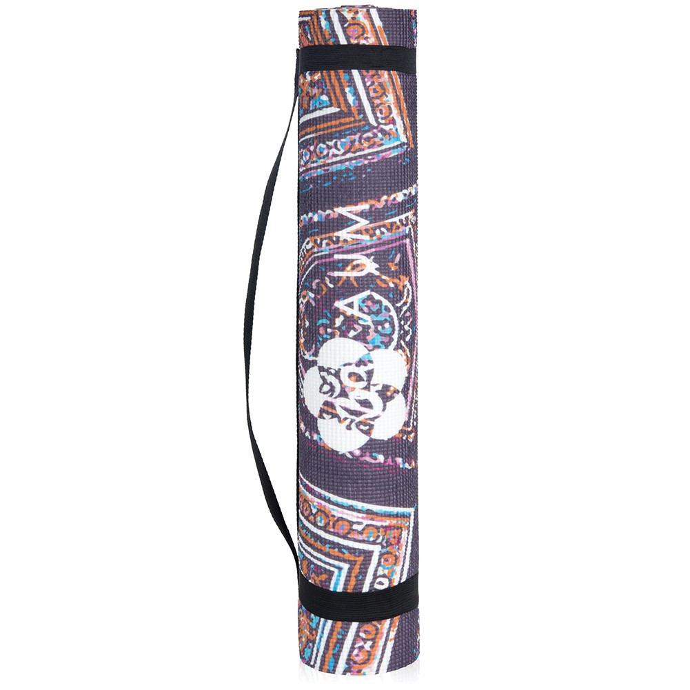 NEW! AUM 68&Prime; x 24&Prime; ULTRA SOFT TEXTURE YOGA EXERCISE MAT – NON-SLIP W/CARRY STRAP