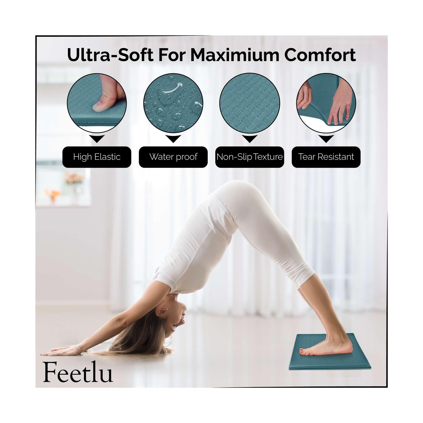 Yoga Knee Pad Cushion Exercise Knee Pad Folding, 1/2&Prime; Thick 24&Prime;… FAST USA SHIP