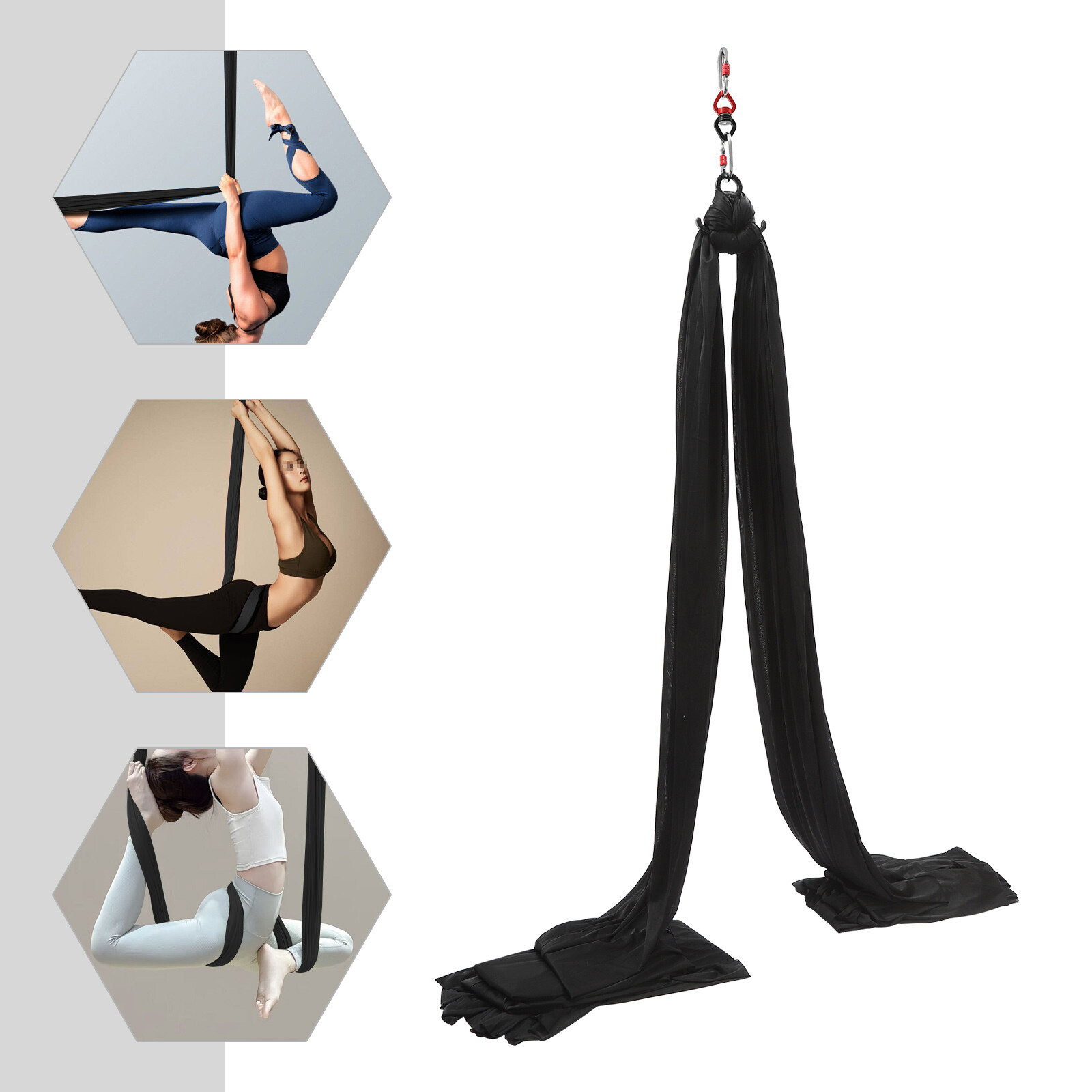 Yoga Hammock Aerial Silk Yoga Swing 2.6X10M Long AntiGravity Fitness Yoga Flying