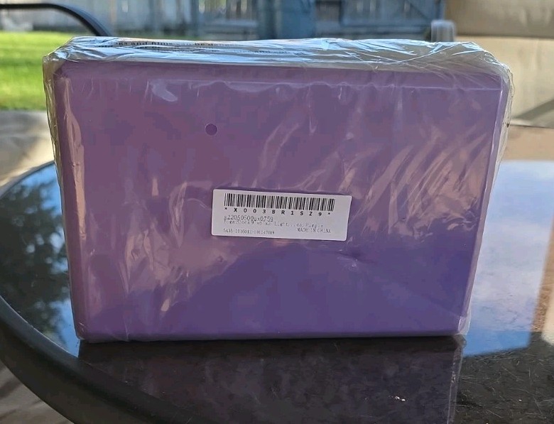 Yoga Block Purple Sealed. 9x6x3