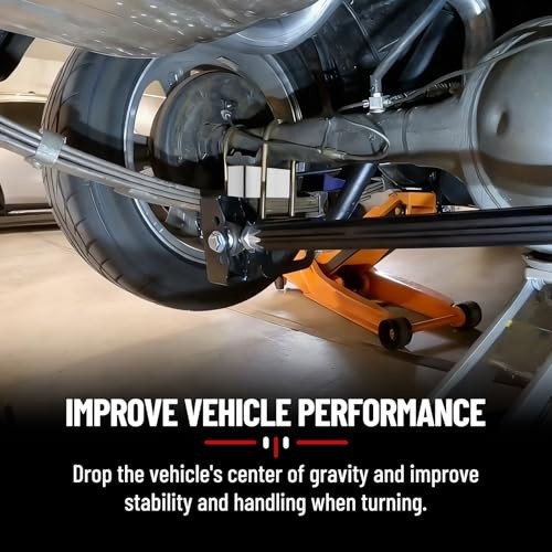 4 inch Universal Leaf Spring Lowering Block, 2 Pack Aluminum 4 inch Lower Block