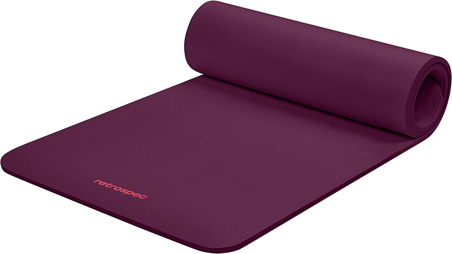 Solana Yoga Mat Thick 1/2In Non-Slip Workout Mat with Nylon Strap – 72X24In Exer