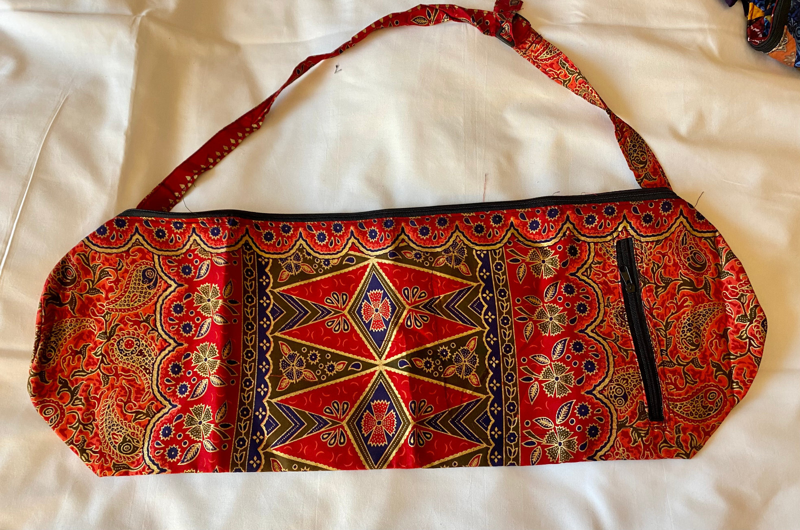 Red Yoga Mat Carrier Beach Bag Gym Sport Bags Shoulder Strap Bali Indonesia New