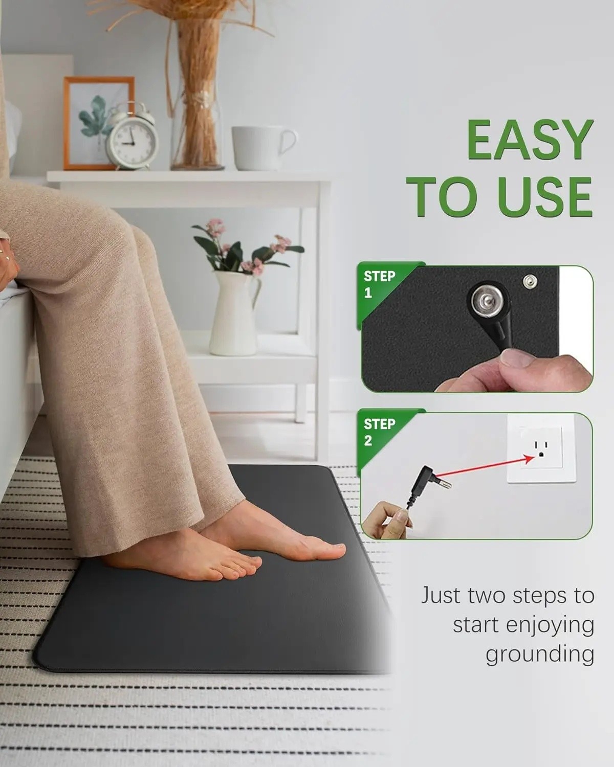 Grounding Mat 16&Prime;x35&Prime; for Stress, Anxiety, Inflammation Relief, Better Sleep