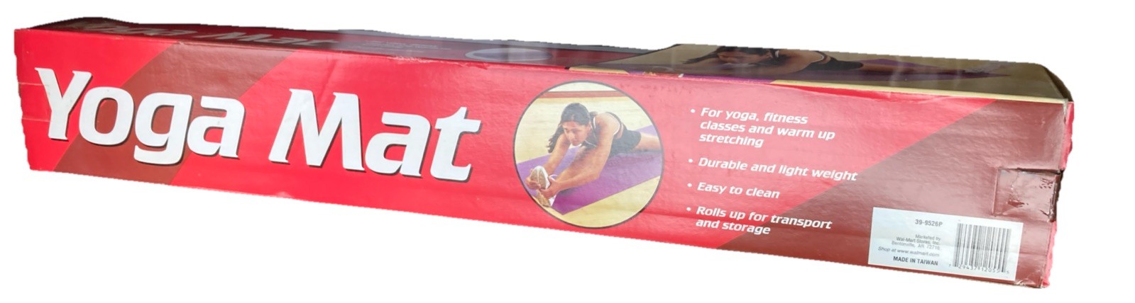 (2) Athletic Works PVC FOAM Yoga Mat-LILAC-68inx24in, WASHABLE, Cushioned(NEW)
