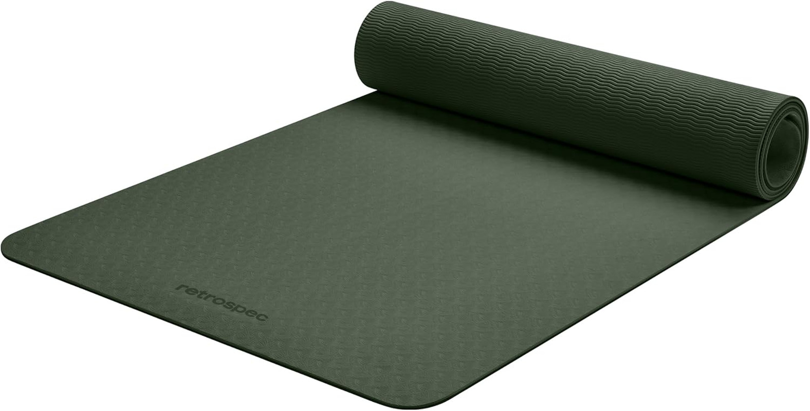 Retrospec Zuma Yoga Mat 6Mm Thick Non-Slip TPE Exercise Mat | Cushioned Workout