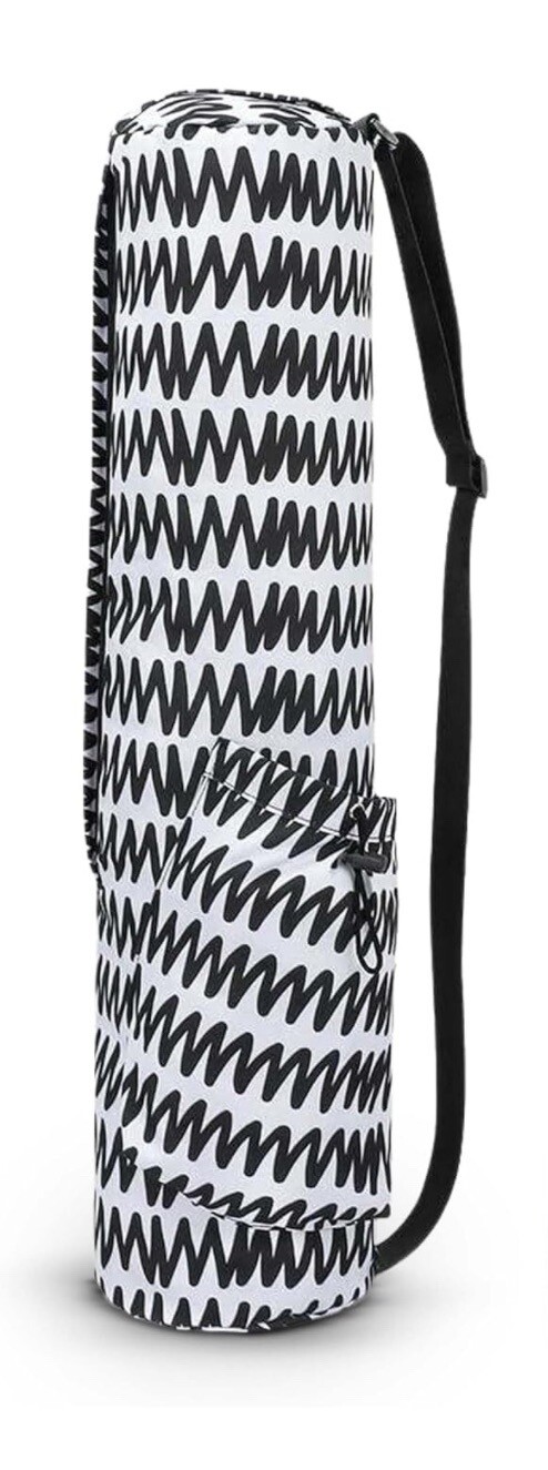 Yoga Mat Carrying Bag Fits Any Mat 2-5” and 27” Long With Pockets & Carry Strap