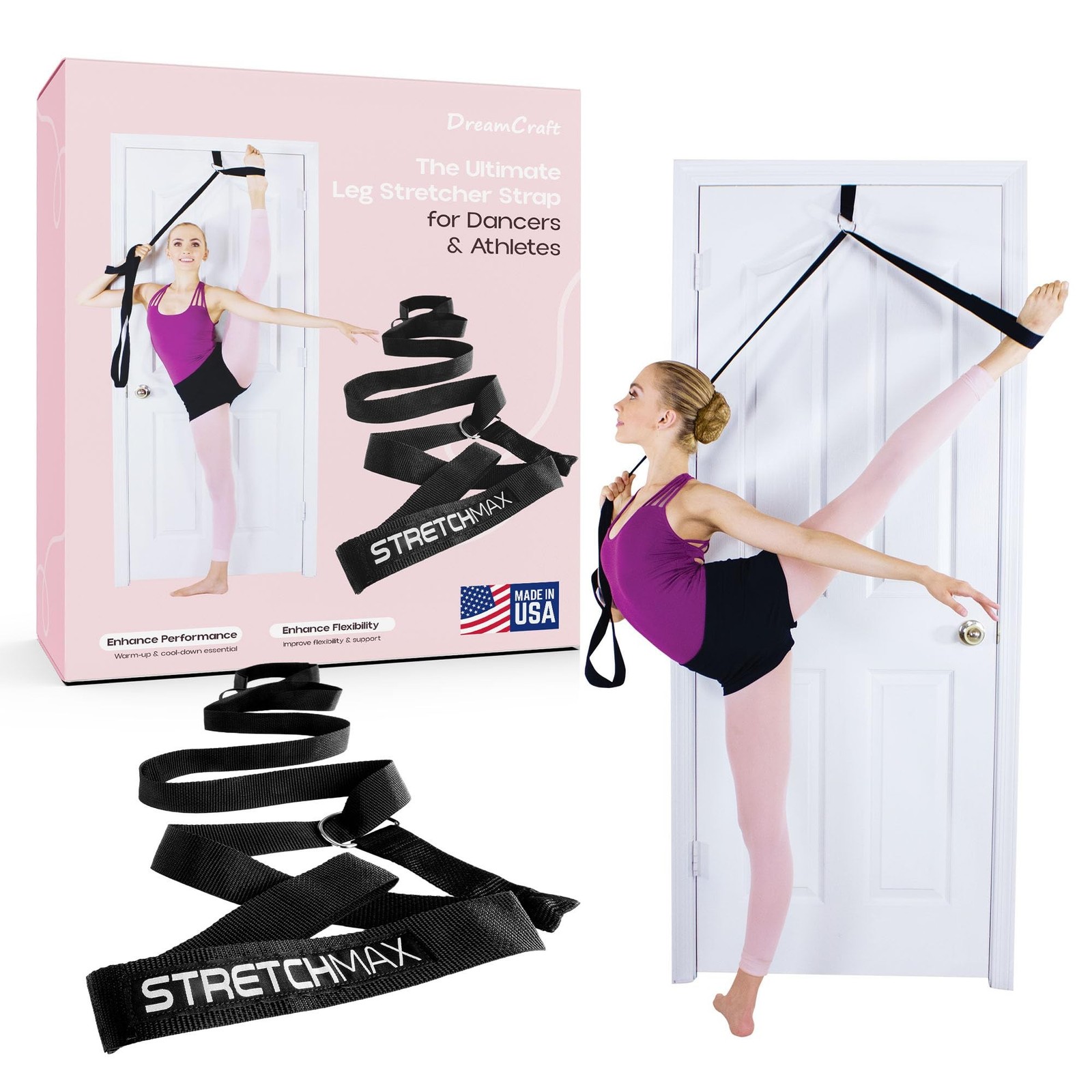 Leg Stretcher Strap – Stretch Bands for Exercise and Training, Stretching Ban…