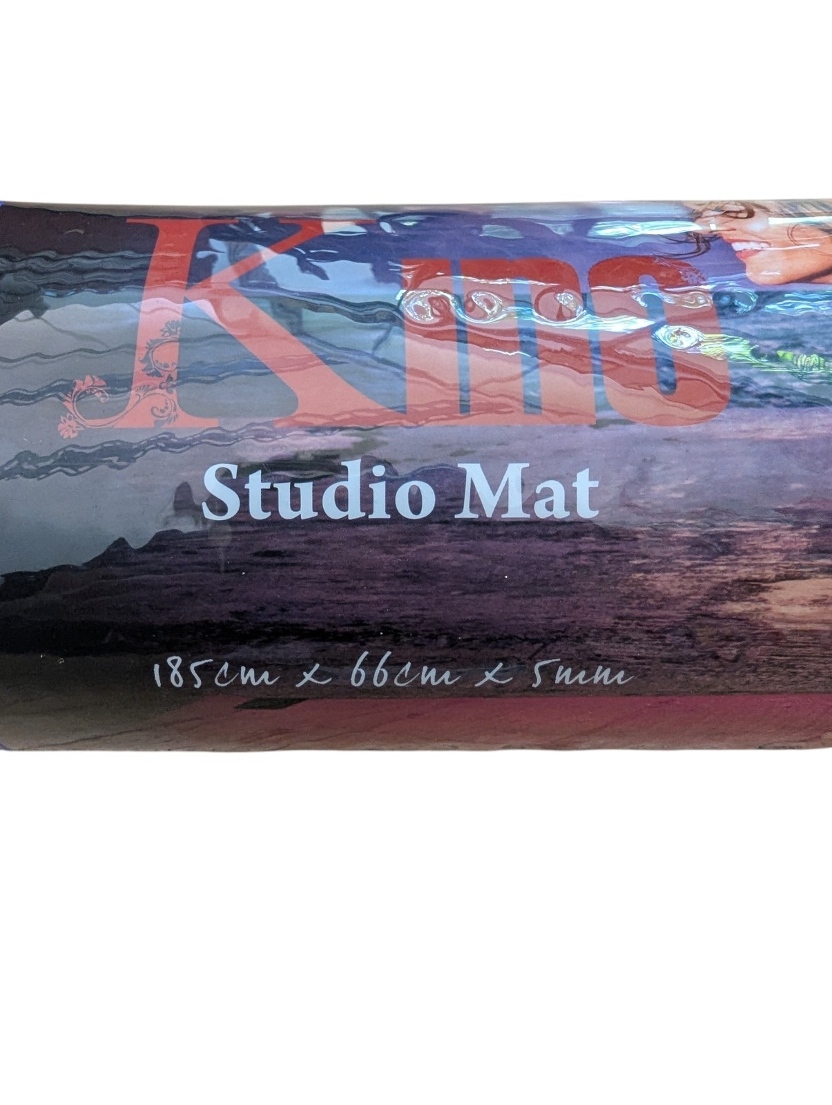 Kino Studio Yoga Mat Blue 185cm x 66cm x 5mm Non Toxic Exercise Pilates Mat