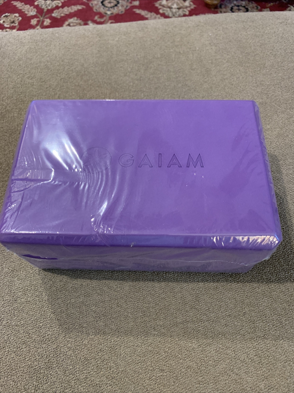 Gaiam Foam Yoga Exercise Block Solid Purple 9&Prime; X 6&Prime; X 4&Prime; (CT)