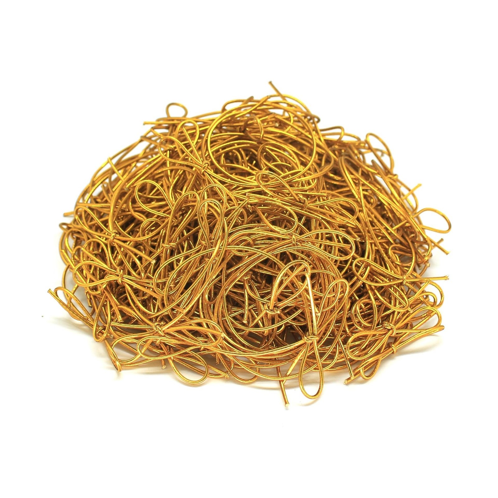 200 Pcs Stretch Loops Metallic Elastic Cord Pre Tied Ornament S… USA FAST SHIP