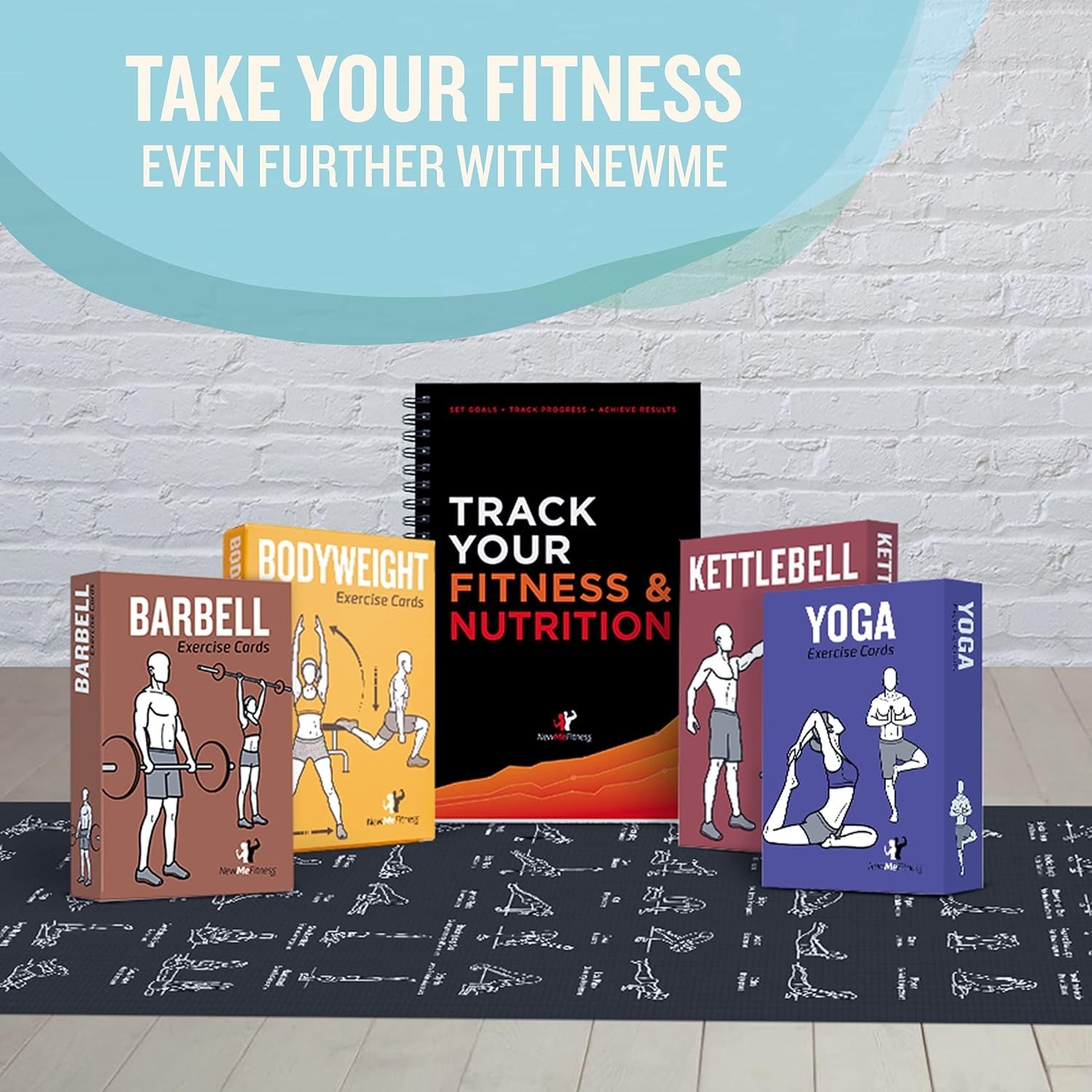 Moisture-Wicking Yoga Mat with Printed Poses – Fitness Essential for Home & Gym