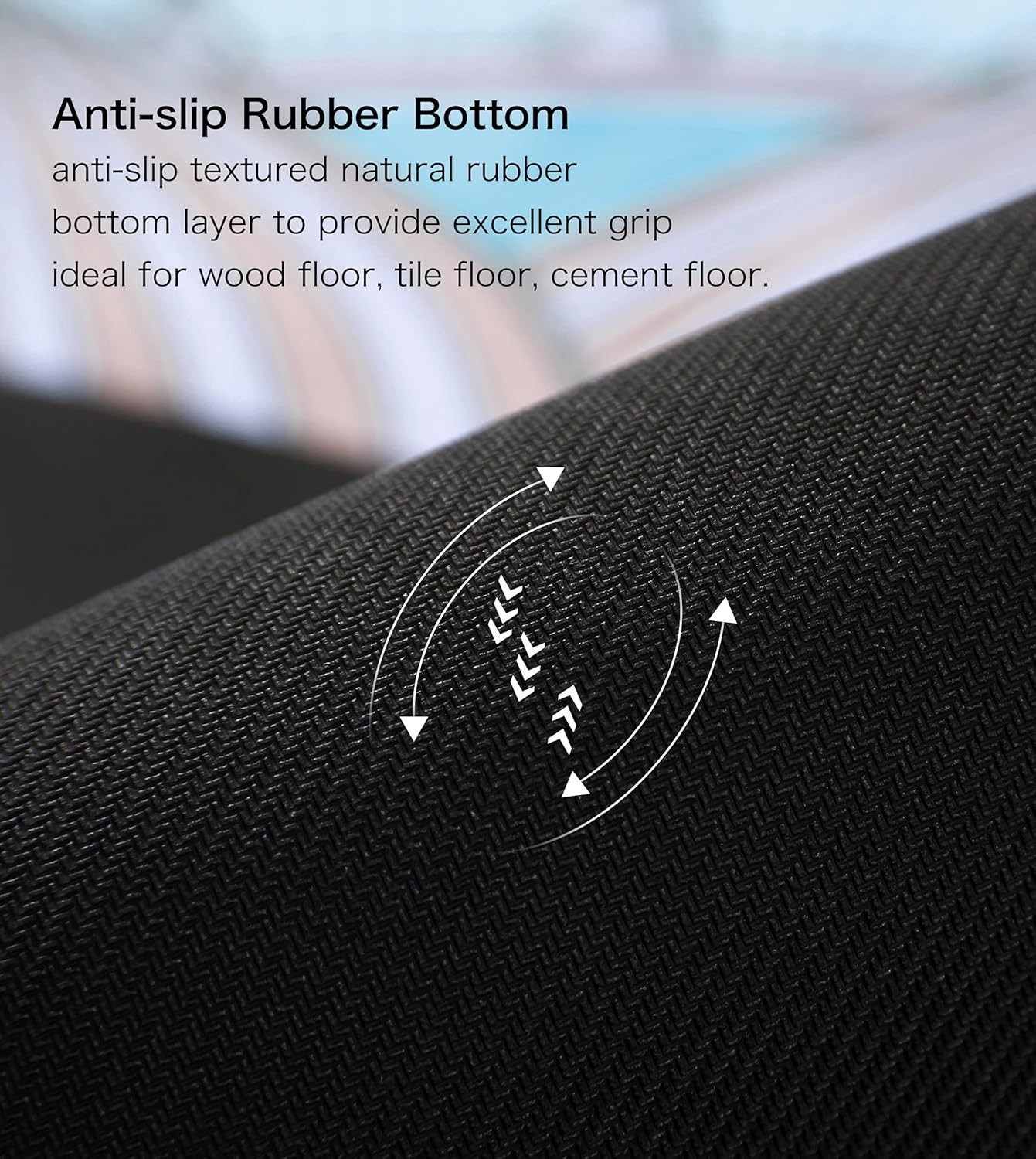 Large Round Yoga Mat 4.6’ x 3.5mm for Exercise Premium Extra Thick, Ultra Com…