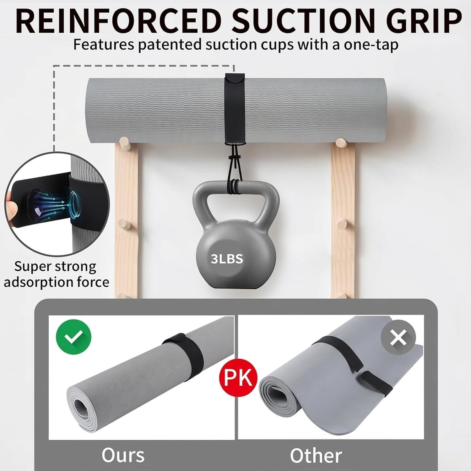 Multi-Purpose Yoga Mat Carrier with Snap Closure – Ideal for Active Lifestyles
