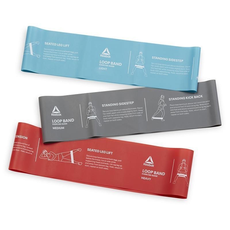 Durable 3-Pack Resistance Bands Loop Training Fitness Home Workout Guide
