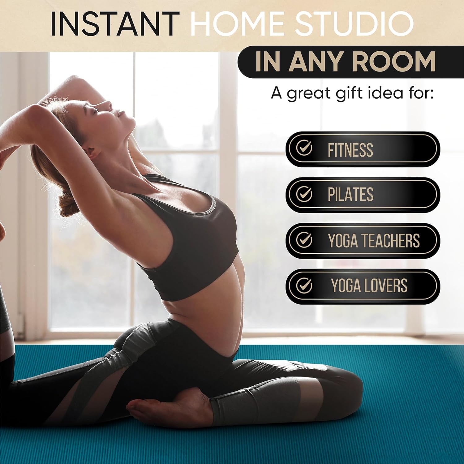 Extra Thick Non Slip Large Yoga Exercise Mat