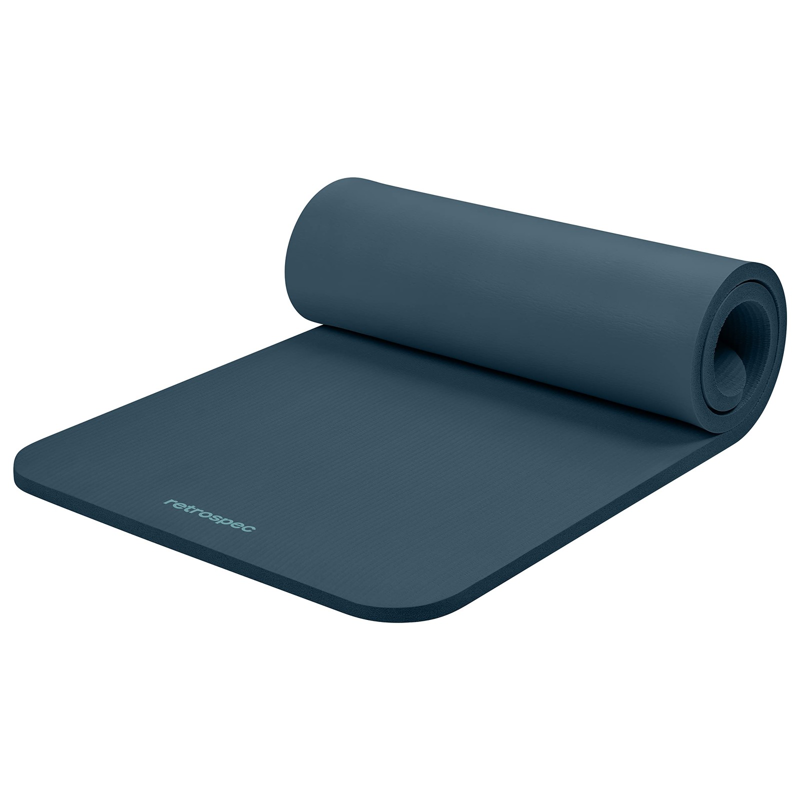 Solana Yoga Mat 1&Prime; Thick w/ Strap Non Slip Exercise Pilates Ocean Blue _SALE OFF