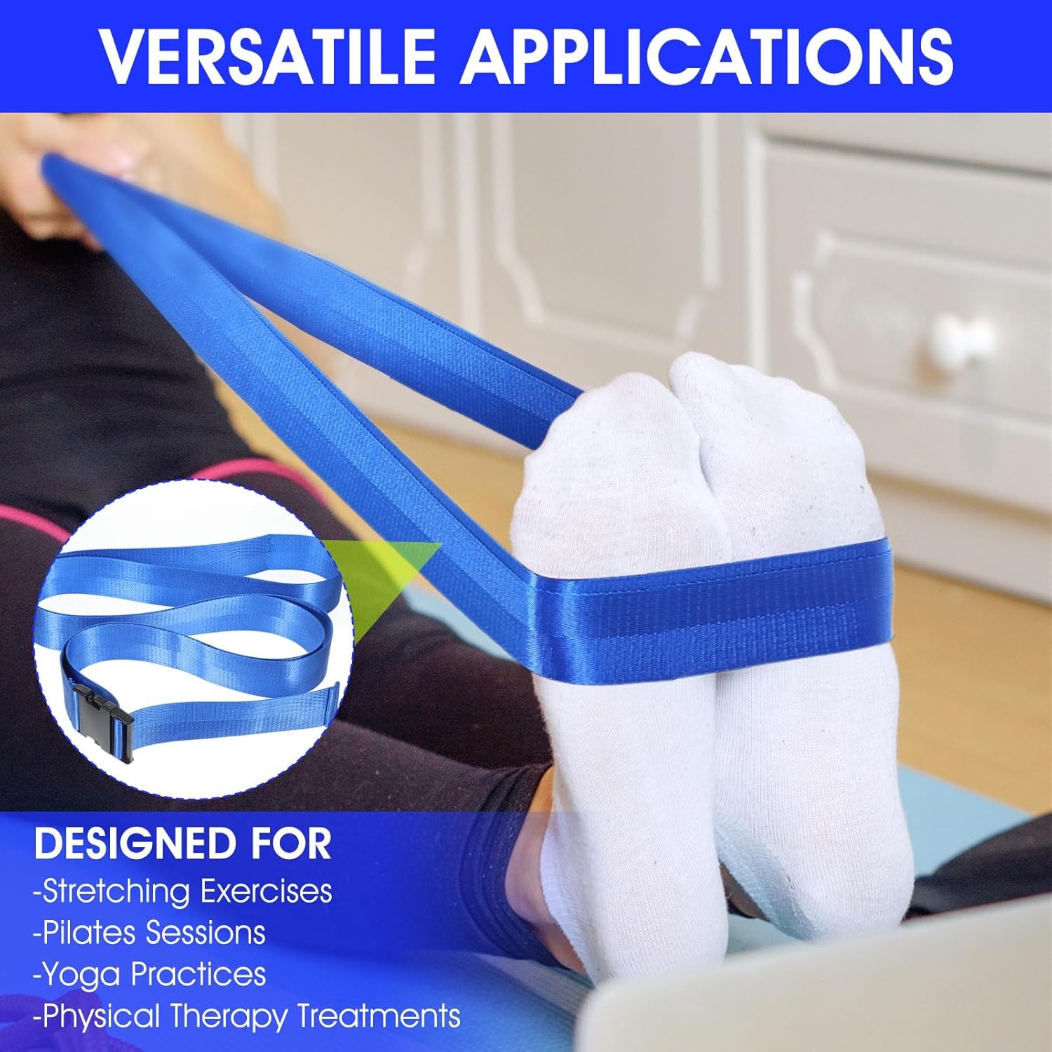 Physical Therapy Strap, Extremity Mobilization Belt, Manual Traction Strap, Adju