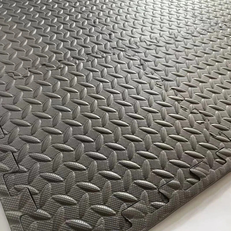 12PCS 30*30Cm Sports Protection Gym Mat EVA Leaf Grain Floor Mats