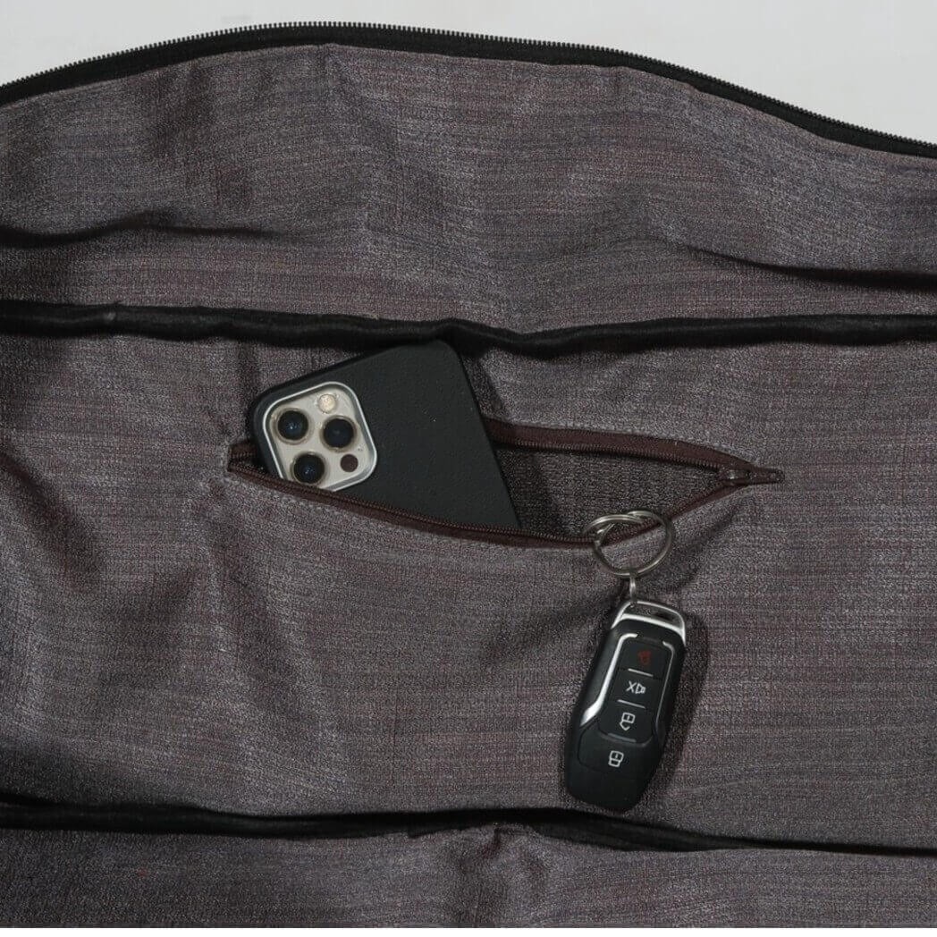 Patterned Yoga Bag with Storage Compartment, 27 x 8 in, Multi-colored
