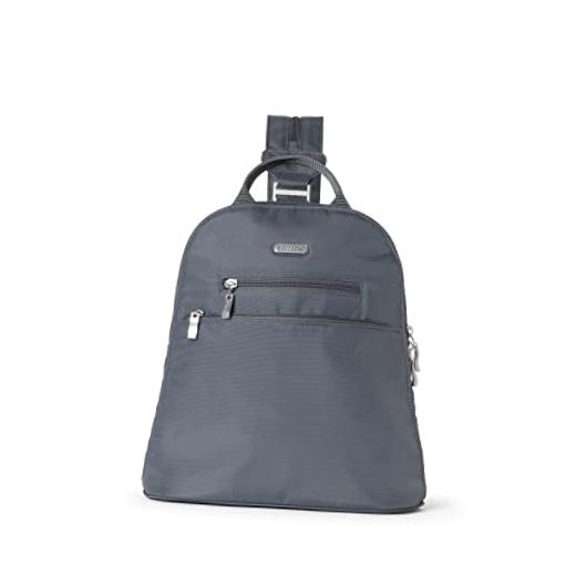 Essential Mini Backpack Purse for Women – Built-in RFID Card Charcoal Gray
