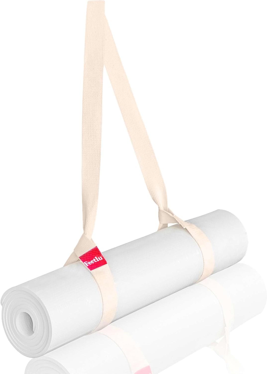 Yoga Mat Straps 2 in 1 – Cotton – Adjustable anti-slip straps for yoga, pilates,