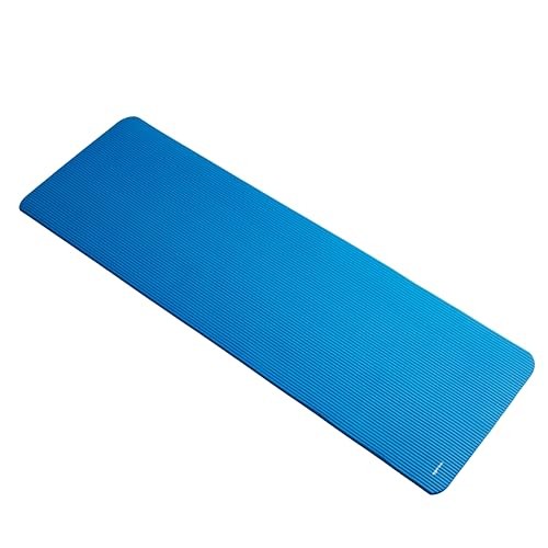 Amazon Basics 1/2 Inch Extra Thick Exercise Yoga Mat with Carrying Strap Blue