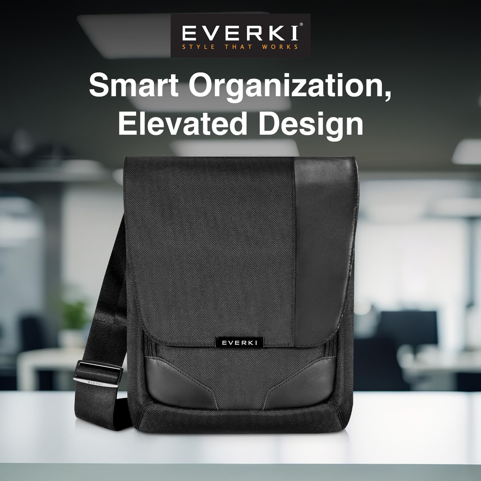 EVERKI Venue X-Large Premium Mini Messenger Bag – Ideal for Mens Crossbody Ba…