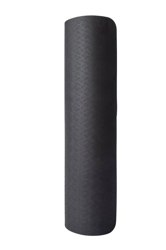 Premium Black Yoga Mat,Extra Thick Exercise Mat for Fitness, Pilates, Workout