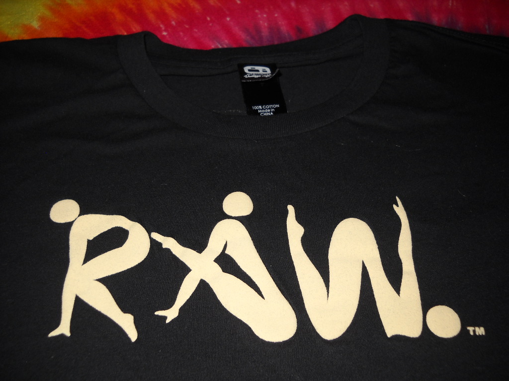 RAW VEGAN YOGA POSE WORKOUT GYM BLACK WOMEN&rsquo;S SLIM T-SHIRT COTTON-MEDIUM-NEW