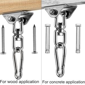 Hammock Hanging Kit, 1000 lb Capacity Heavy Duty 360° Rotate Swing Ultra