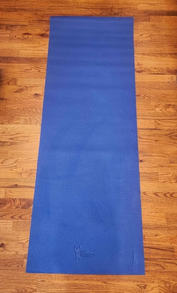 Yoga Gym Pilates Mat Blue Excellent Shape 68&Prime; x 24&Prime;