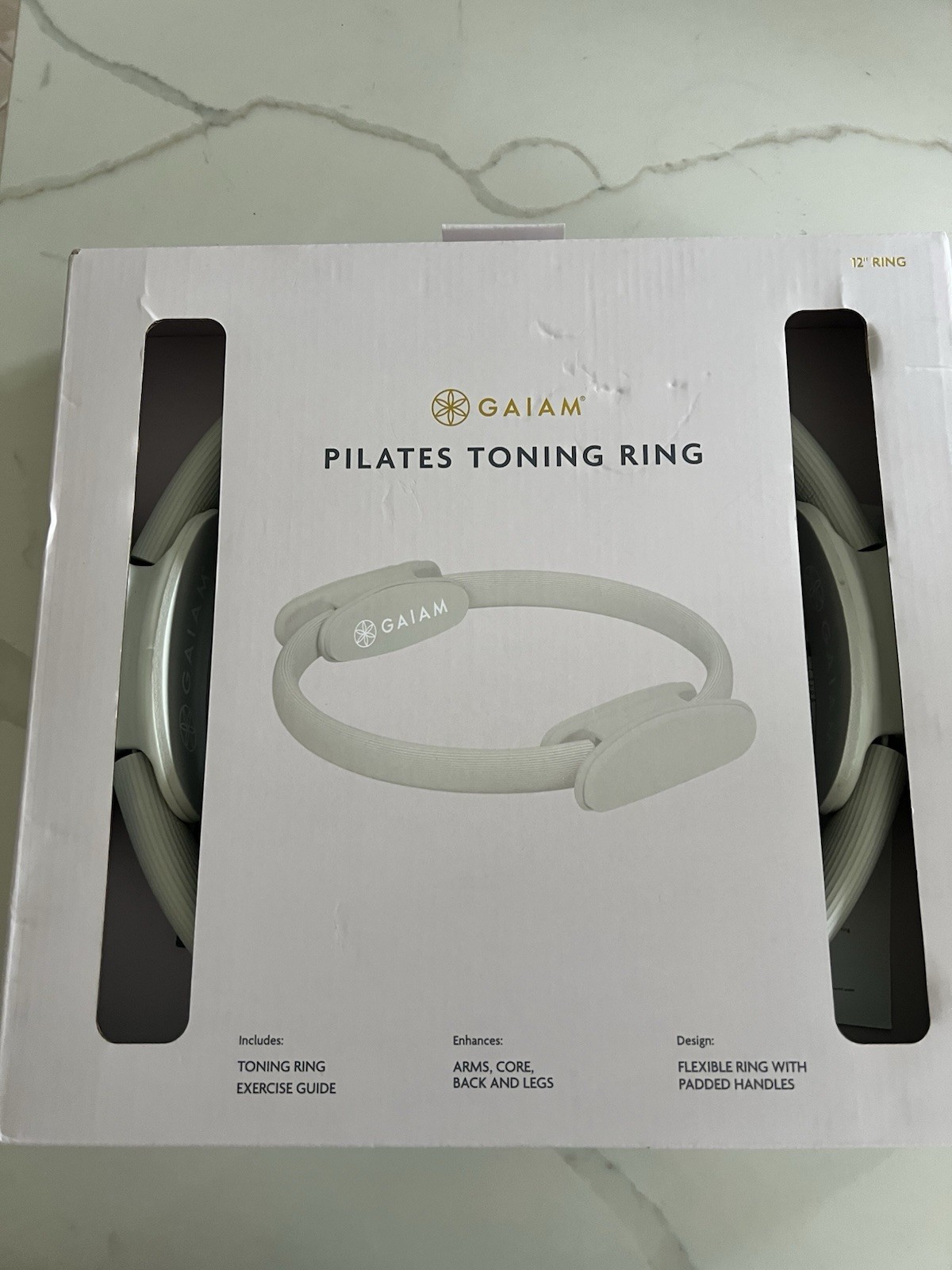 Gaiam Pilates Ring 12&Prime; Fitness Circle – Lightweight & Durable Foam Padded