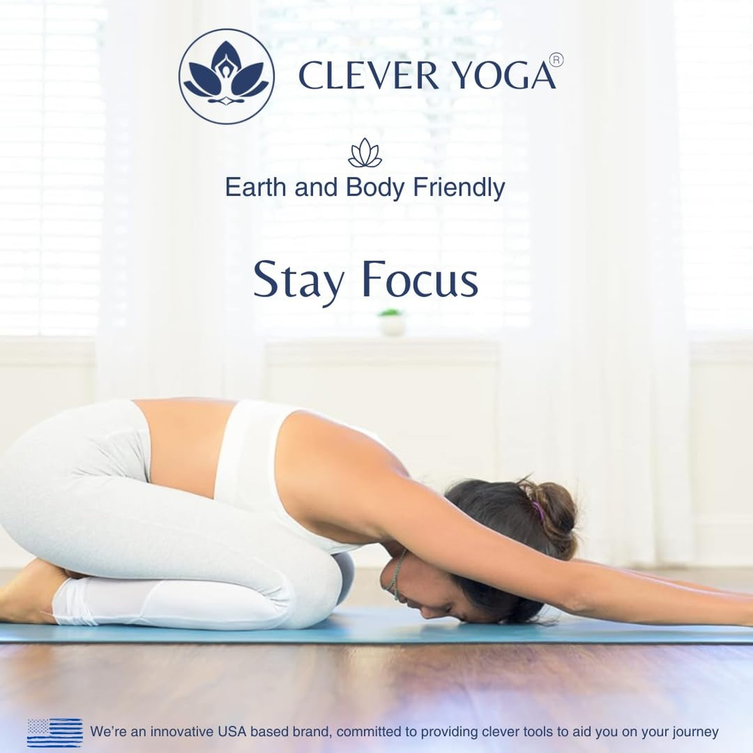 Premium Clever Yoga Mat – Extra Long Yoga Mat Suitable For All Yoga Types – W…