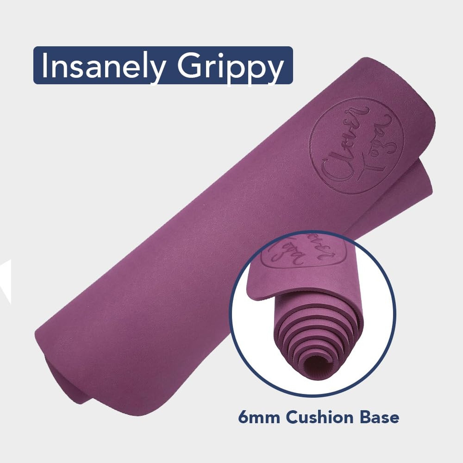 Premium Clever Yoga Mat – Extra Long Yoga Mat Suitable For All Yoga Types – W…