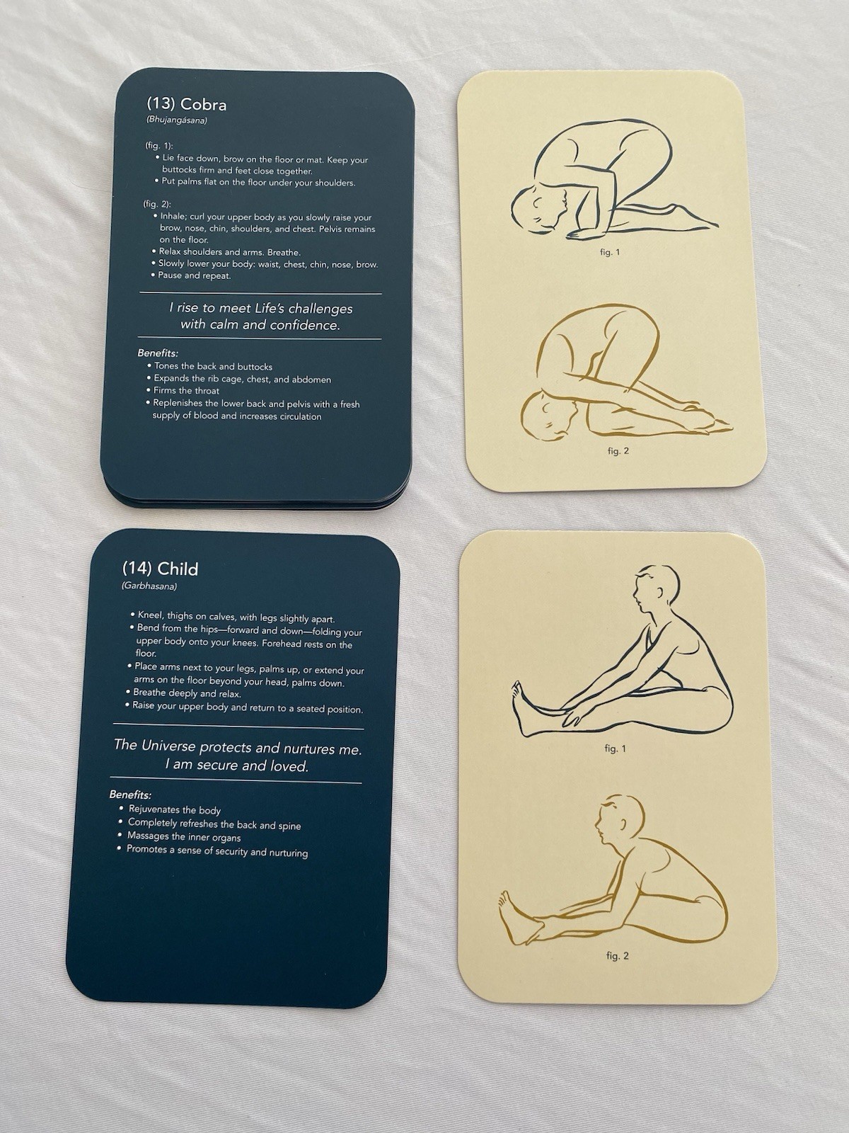 The Yoga Deck 50 Poses Meditation Cards Olivia H Miller 2001 Box No Lid Set