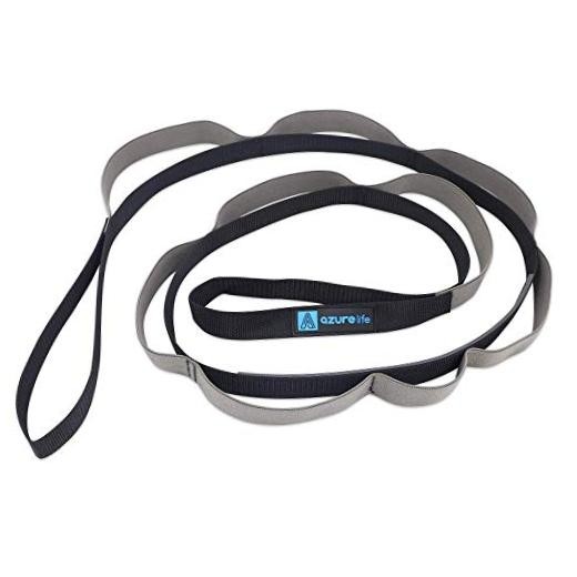 Stretch Strap with 11 Loops, Half Elastic Stretching Strap Band – Stretch Gray