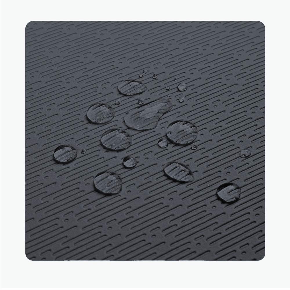 Hatha Yoga Extra Thick TPE Mat – 72&Prime;x 32&Prime; 32Wx72Lx12mm, Black